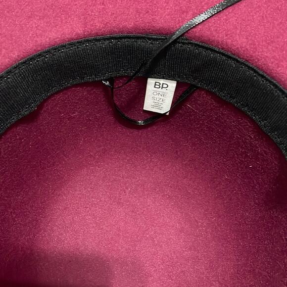BP. Burgundy Scalloped Wide Brim Hat One Size New - Picture 5 of 5